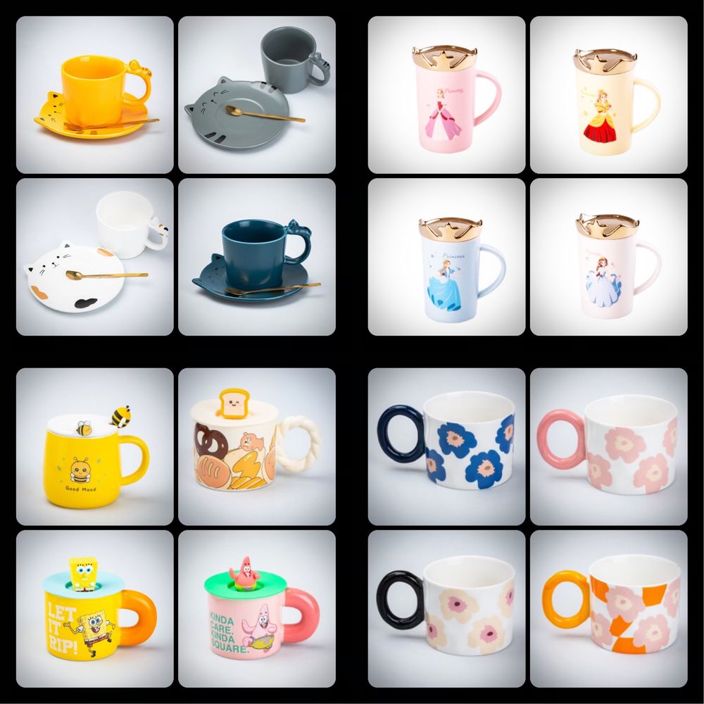 Термокружки, чашки для чая, кофе,детские, Губка Боб, наборы на подарок