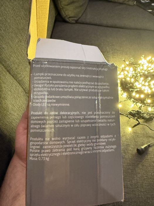 Jumi, Lampki choinkowe, 500 Led, Ciepły biały
