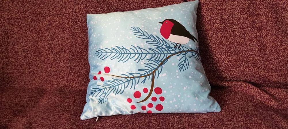 Poduszka świąteczna ze zdjęciem wzór renifer