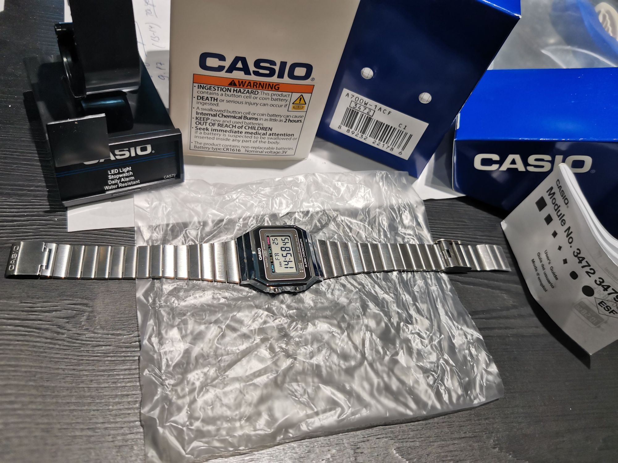Casio A700W-1A Новые Винтажные  Часы Оригинал Минеральное стекло Касио