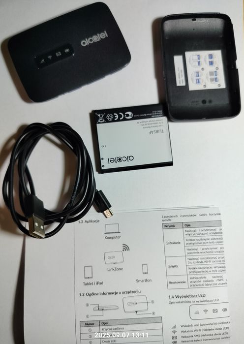 Router na kartę SIM LTE 4G przenośne na baterie mały dobryzasięg modem