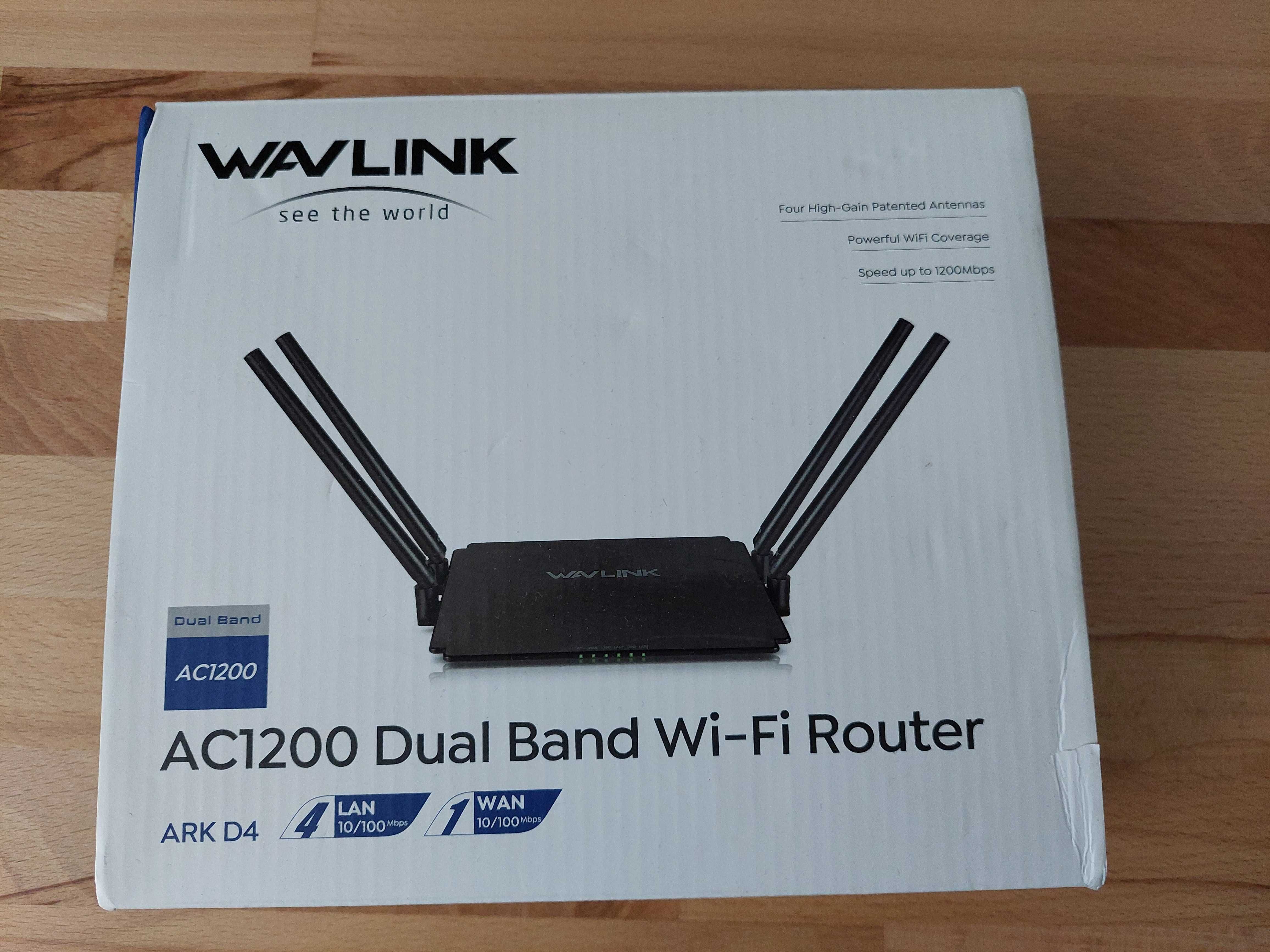 Router WAVLINK AC1200 Dual Band Wi-Fi Router, nowy! 4 lan.