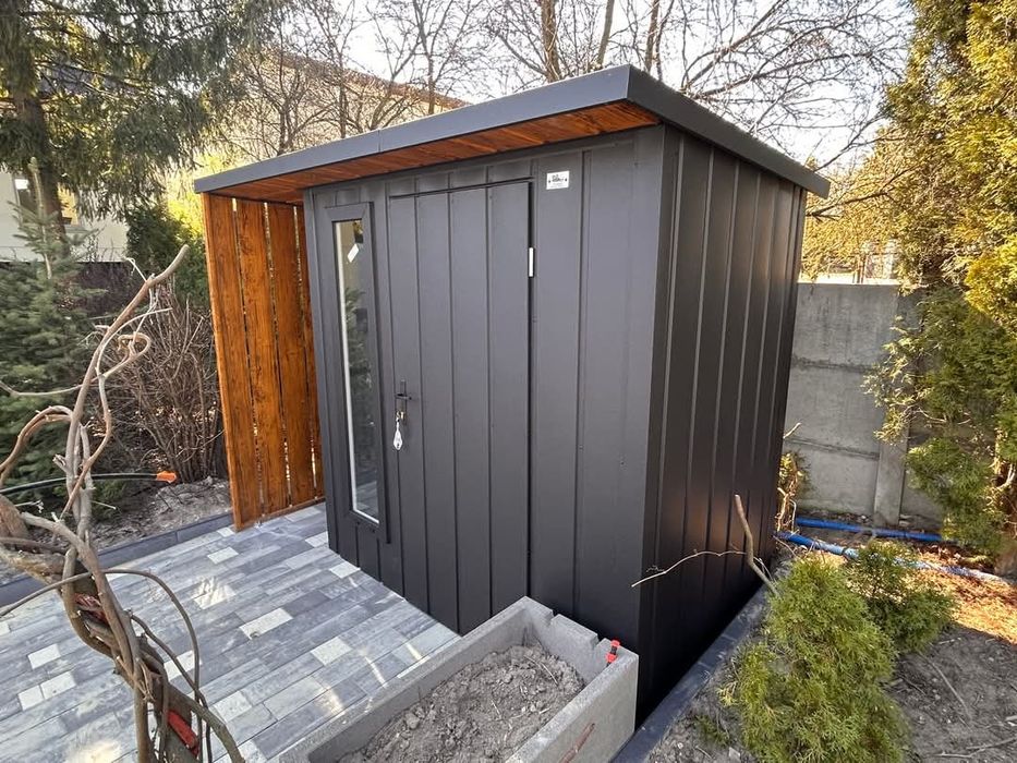 Domek narzędziowy 210x170 + zadaszenie 70x170