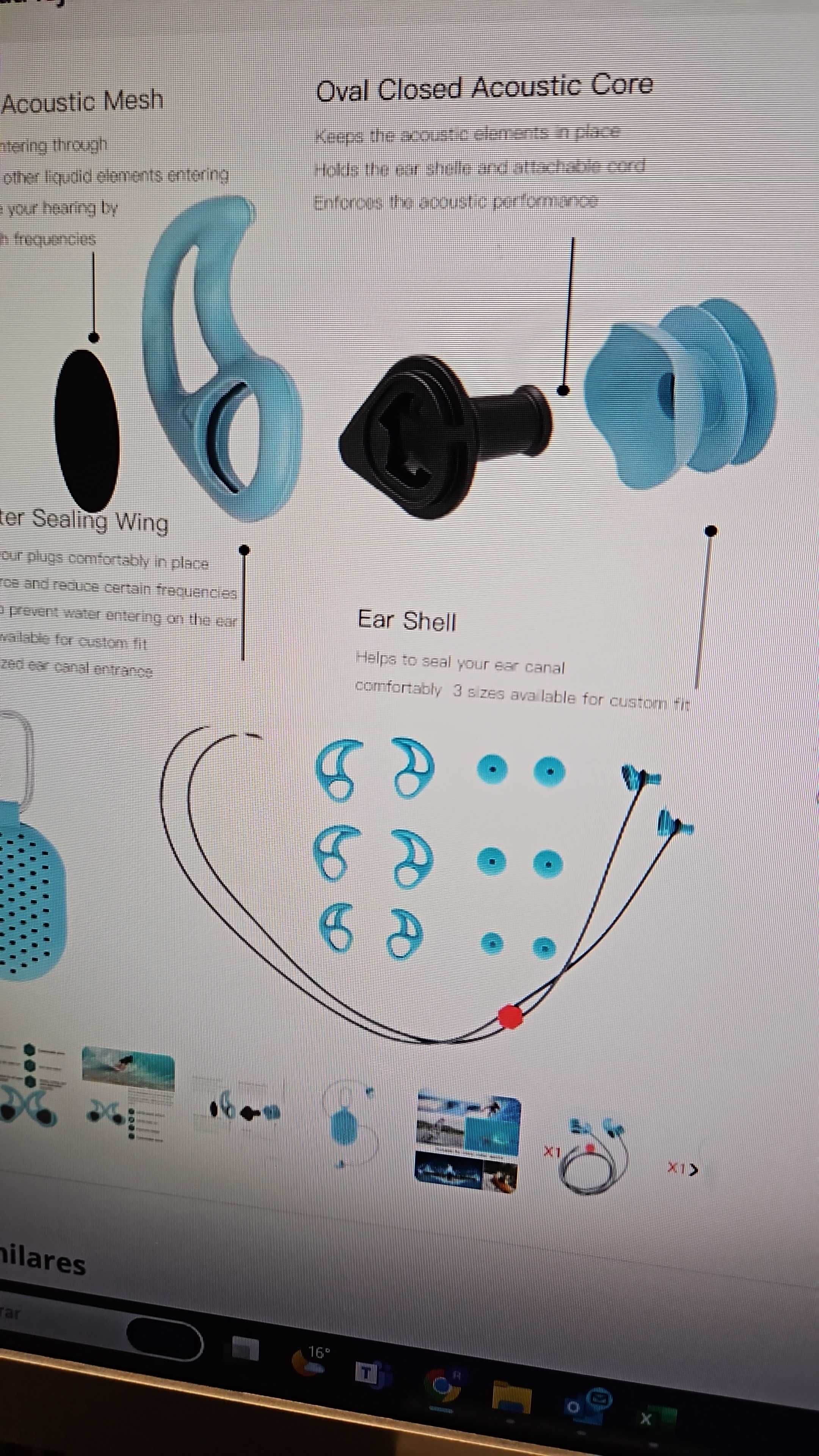 Tampões Auriculares tipo surf ears