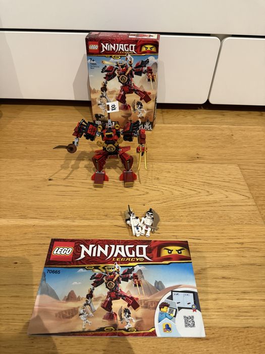 LEGO Ninjago 70665 The Samurai Mech – komplet, pudełko, instrukcja