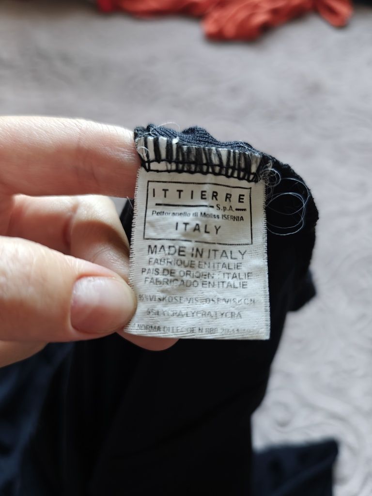 Bluzka sweter w stylu Versace czarna L 40 cyrkonie krysztalki