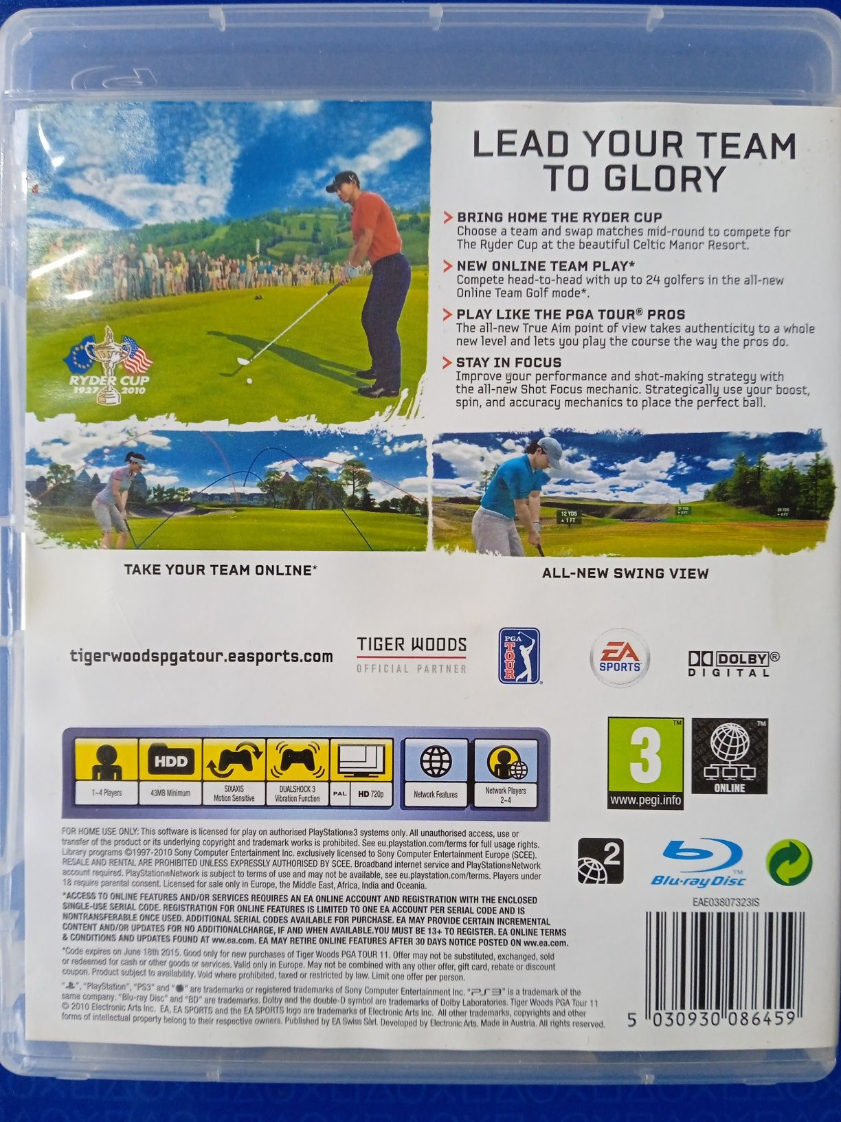 Tiger Woods PGA Tour 11- gra PS3