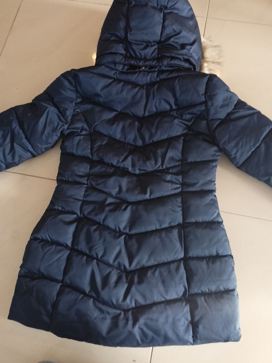 H&M zimowa kurtka dla dziewczynki w rozmiarze 140