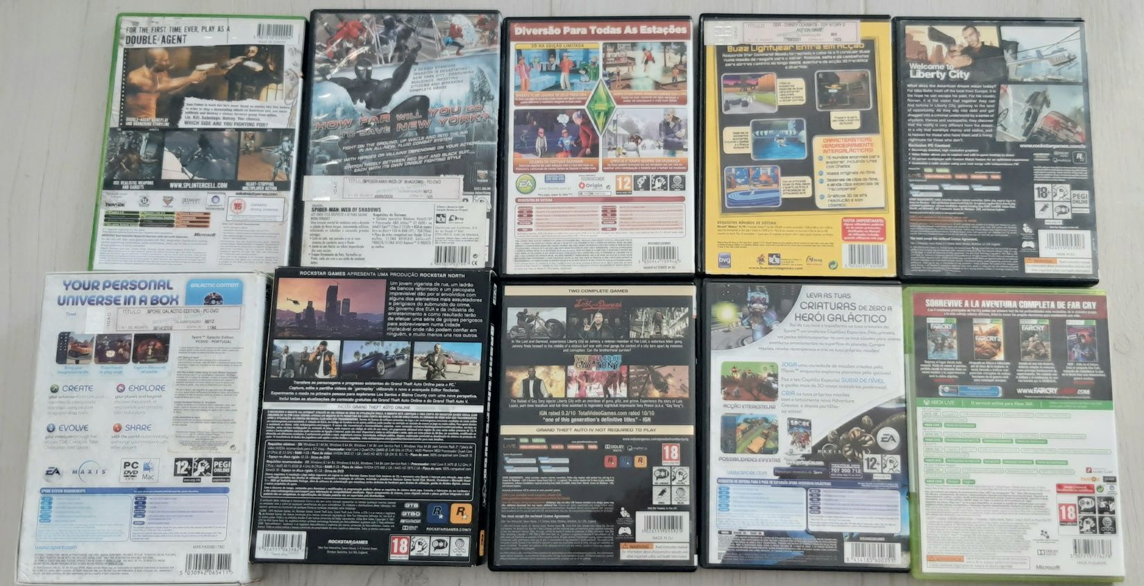 Jogos Pc e Xbox (raros) Livretes e Posters - Coleção
