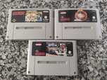Lote de 3 jogos para Nintendo SNES