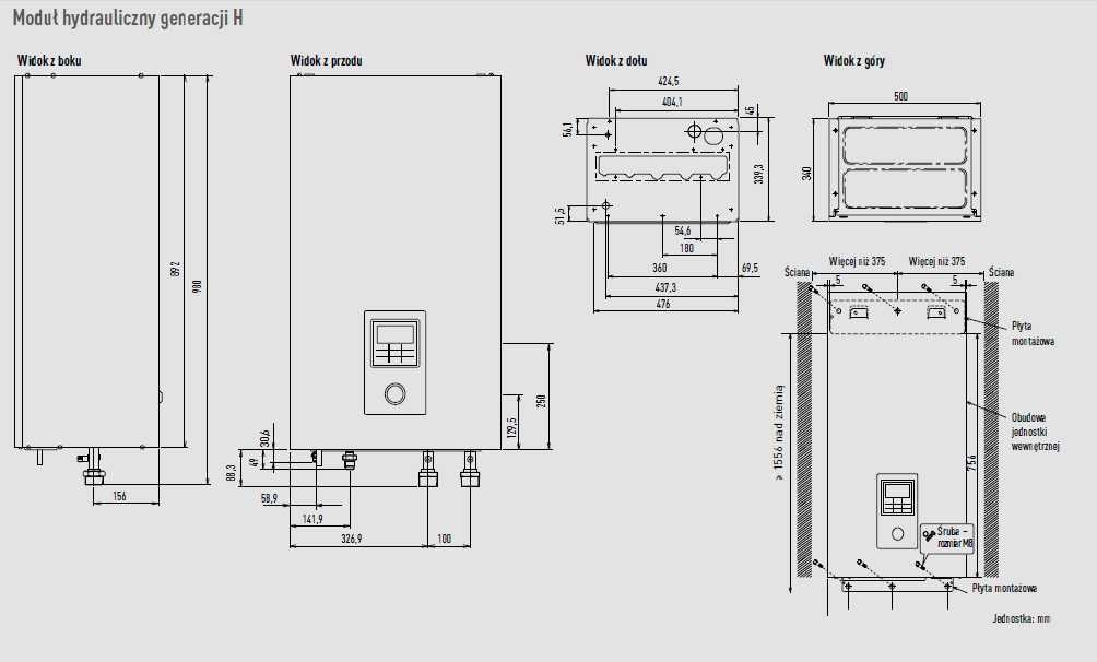 Pompa ciepła 16kW Panasonic T-CAP SUPER CICHA 3F dostępna z montażem