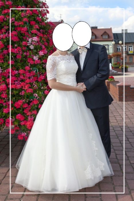 Suknia ślubna z kołem