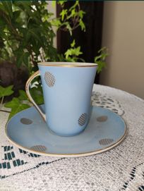 Ćmielów krokus filiżanka + spodek porcelana W. Potacki