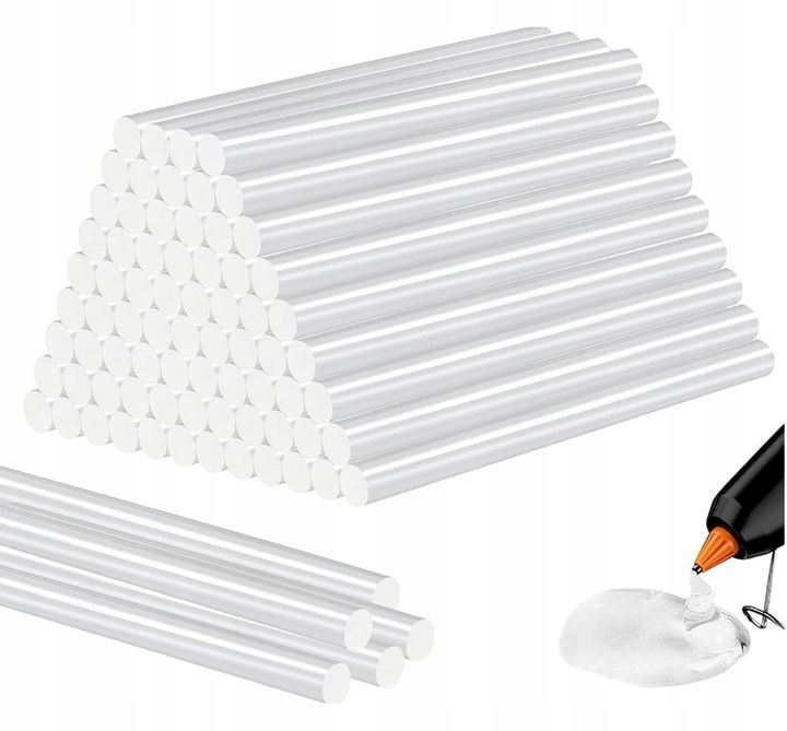 35x Klej pistoletu gorąco wkłady 11mm 300mm mocny przeźroczysty 1kg