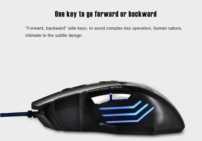 Mysz gamingowa do gier IMICE X7 2400 DPI 7-klawiszowa przewodowa LED