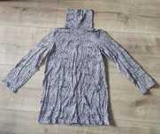 Sukienka z golfem XS S oversize Bluzka długa sweter M L
