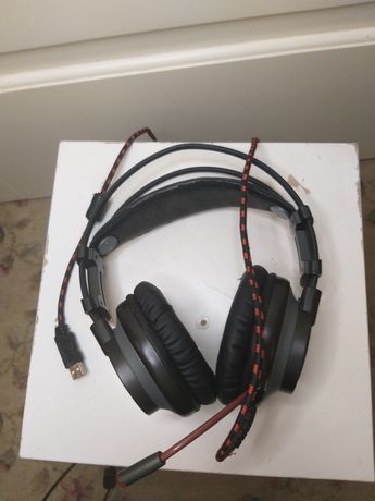 Słuchawki nauszne gamingowe headset z mikrofonem headphones przewodowe