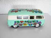 Miniatura carrinha VW Flower Power