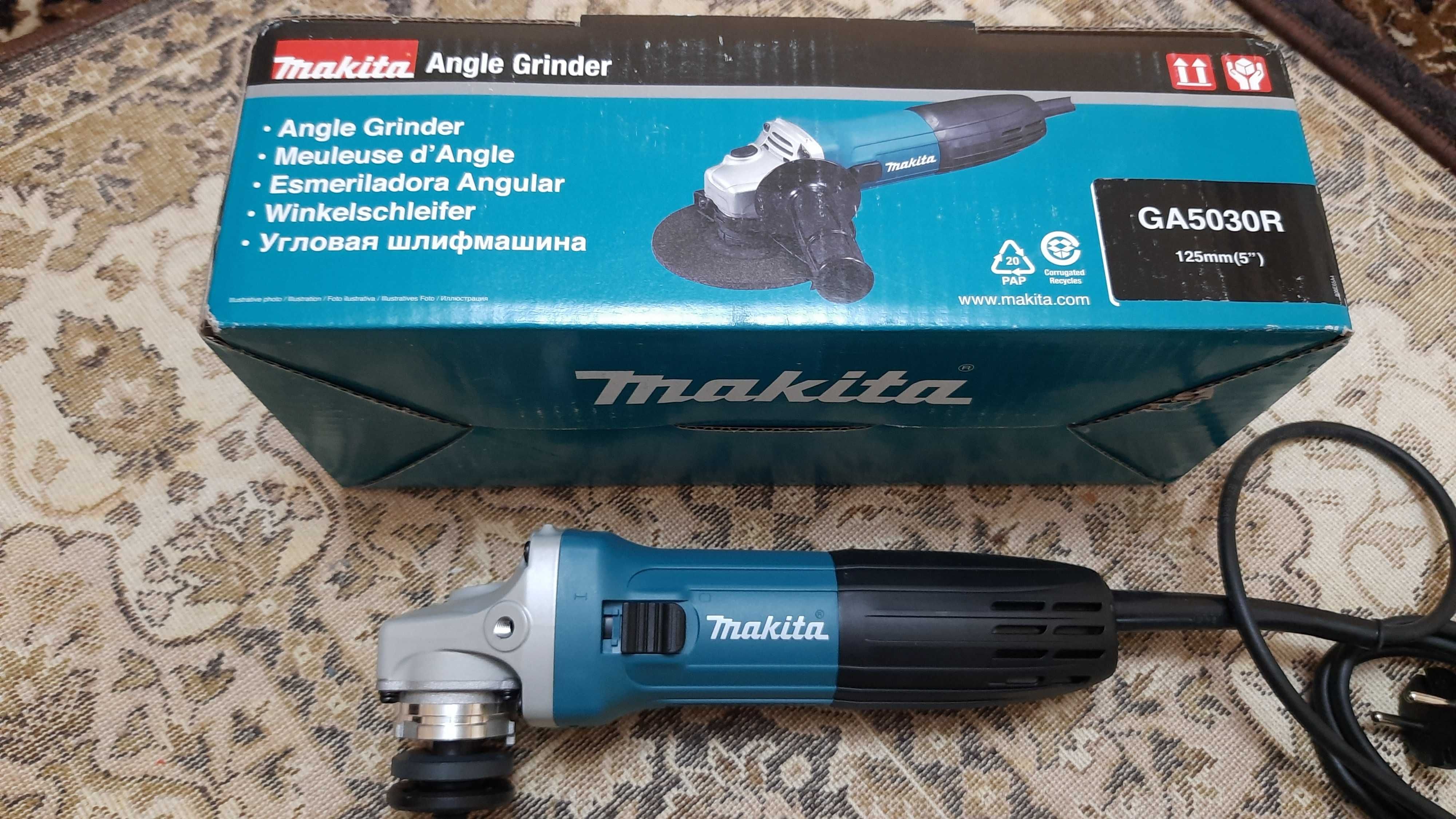 Makita ga5030r мощная болгарка с плавным пуском в 125 диаметре