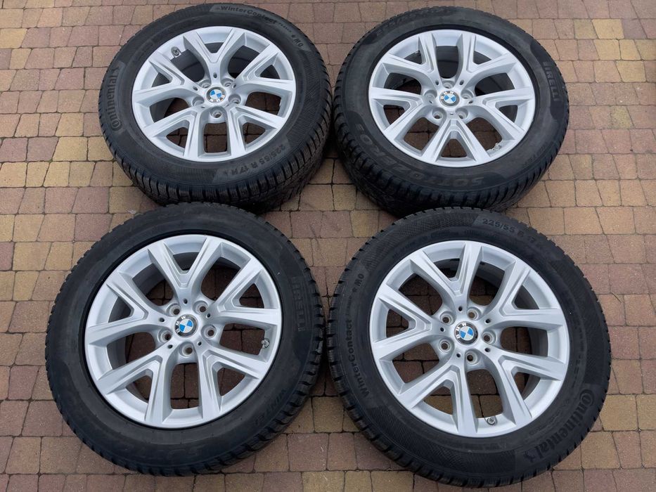 3871. Alufelgi 17" oryginalne BMW X1 X2 5x112 6.5J ET39 jak nowe