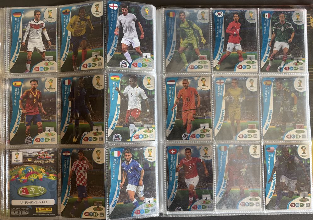 Fifa world cup Brasil 2014 Panini Adrenalyn XL karty piłkarskie