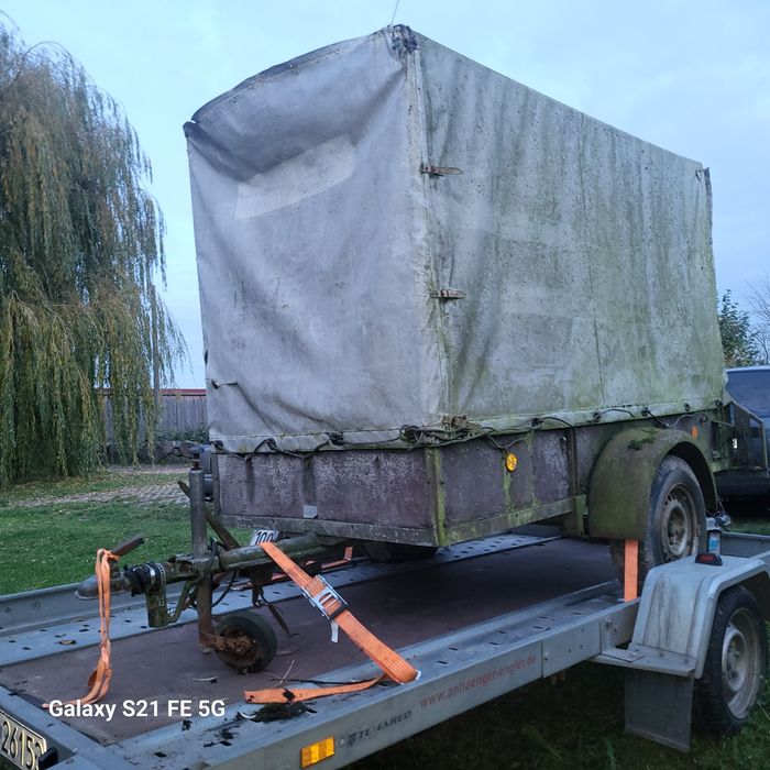 Niemiecka przyczepka z plandeka duza 250x125x160