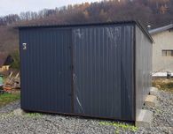 Blaszany garaż 3×5 m – grafit