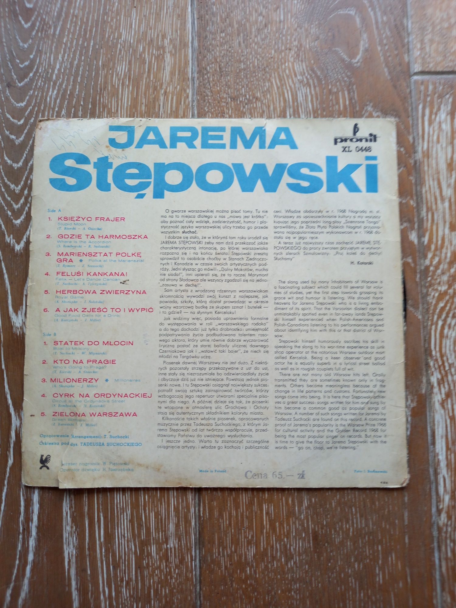 Winyl Jarema Stępowski - Księżyc frajer