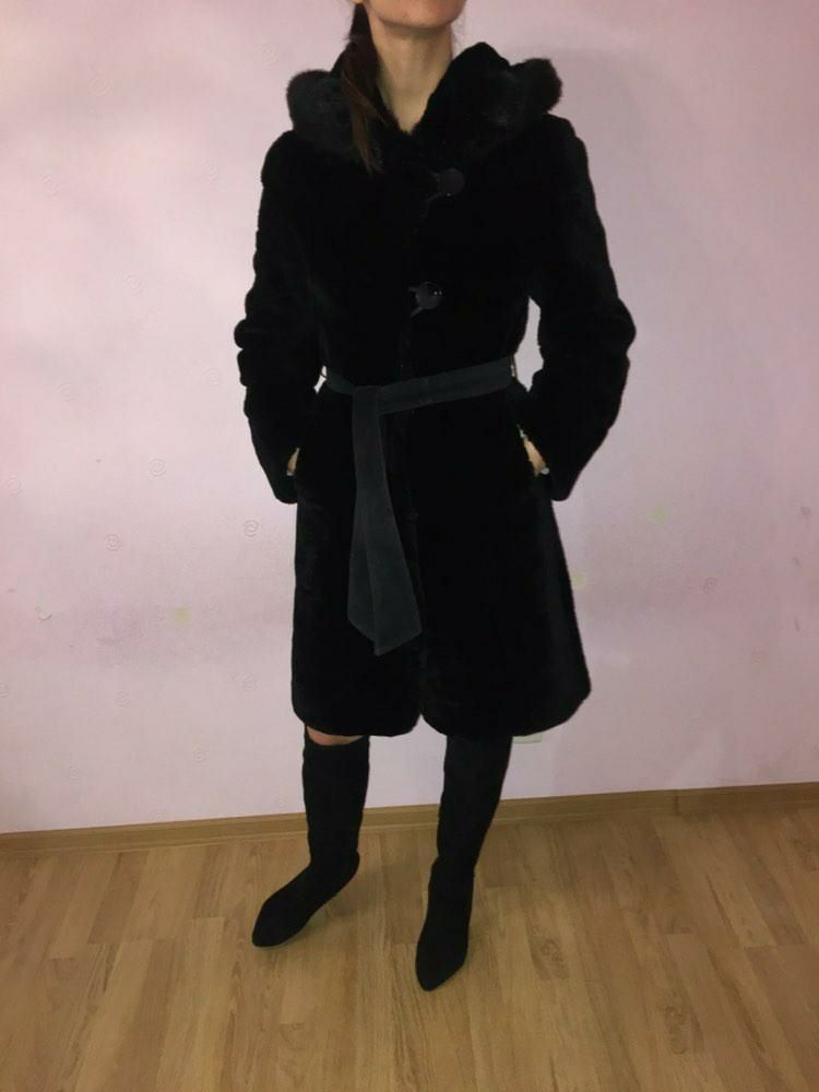 Шуба мутон, норка
