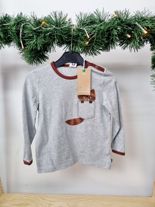 Bluzka chłopięca bawełniana organiczna green Cotton rozmiar 98