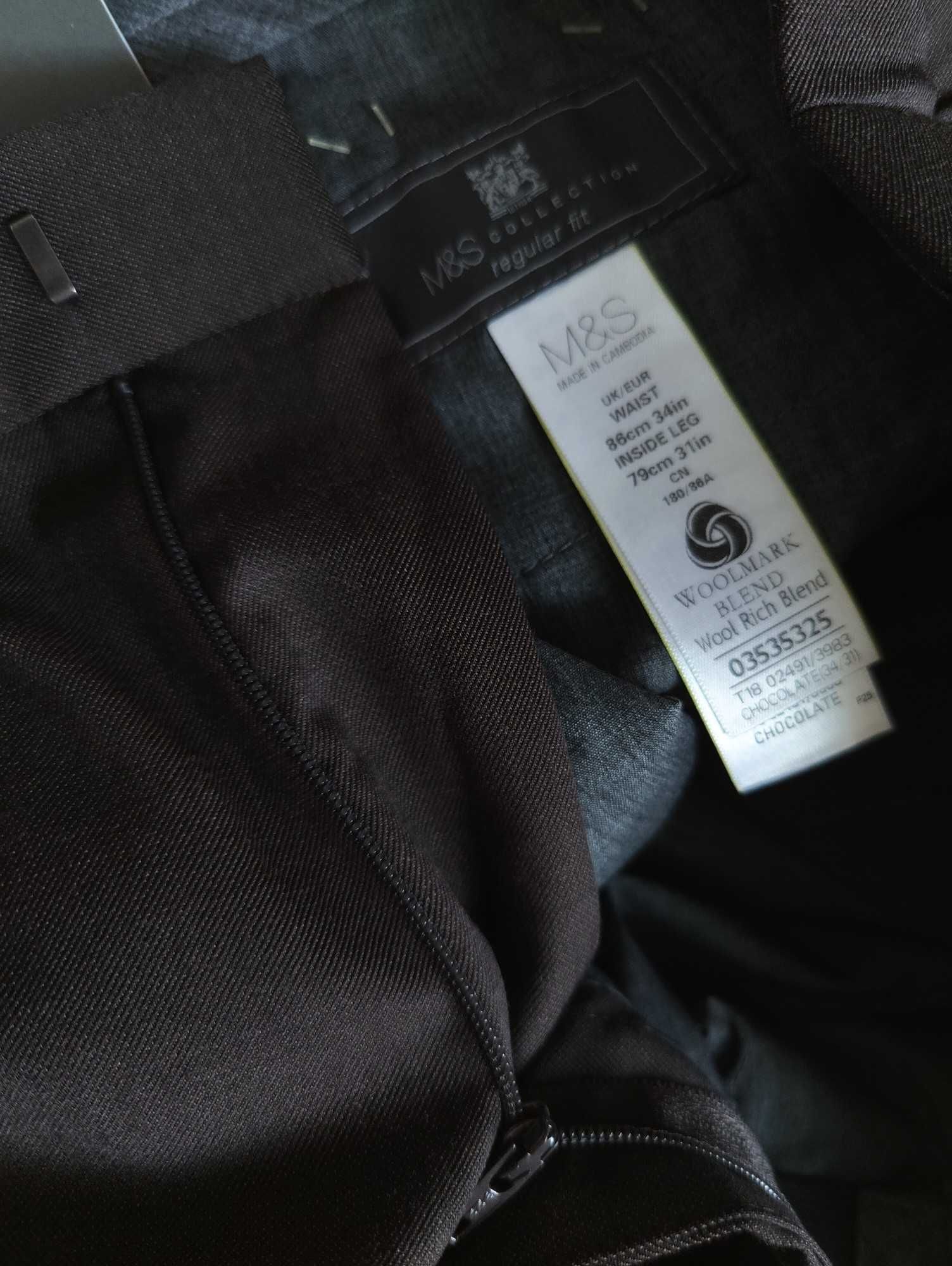 Джинсы брюки Marks&Spencer wool trousers (United Kingdom) w34.