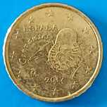 10 Cêntimos de 2017 de Espanha,  Miguel Cervantes