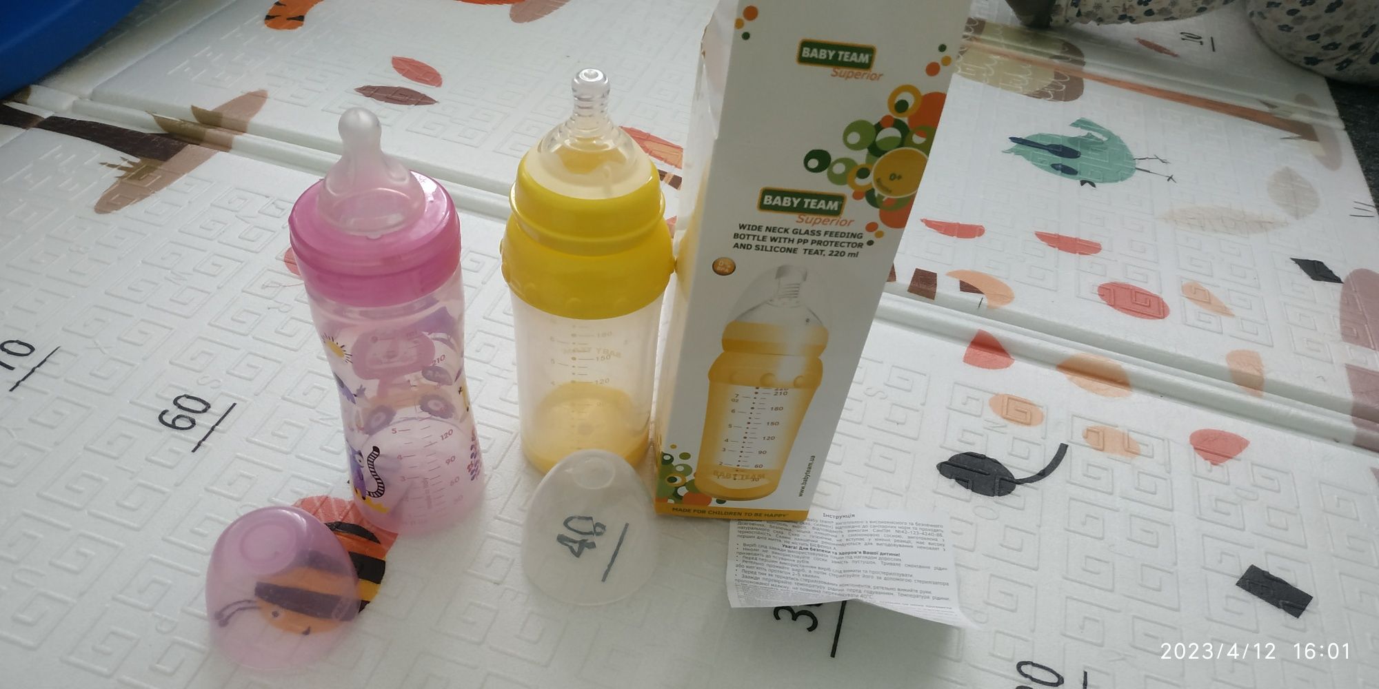 Лот Нові пляшечки, бутилочки склянна і пластмасова Chicco і Baby team