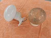 stara Lampa zewnętrzna ceramiczna, szklane klosze, z okresu PRL
