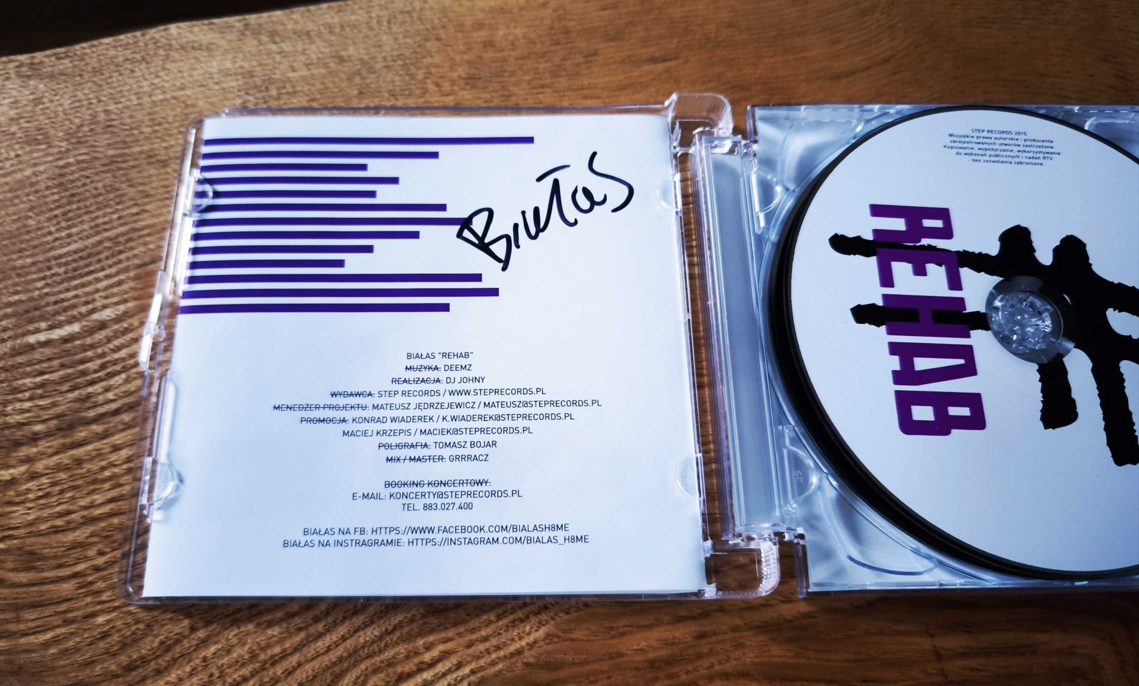 (PRERODER 2CD) Białas - Rehab # NOWA AUTOGRAF sbm 2015