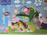 Zestaw Peppa Pig - duże puzzle, zawieszka, mini puzzle i zestaw doktor