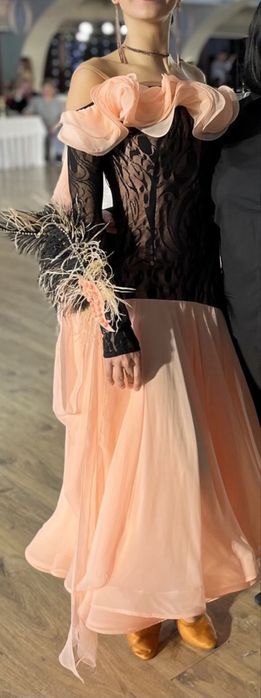 Сукня для бальних танців (стандарт) без стразів