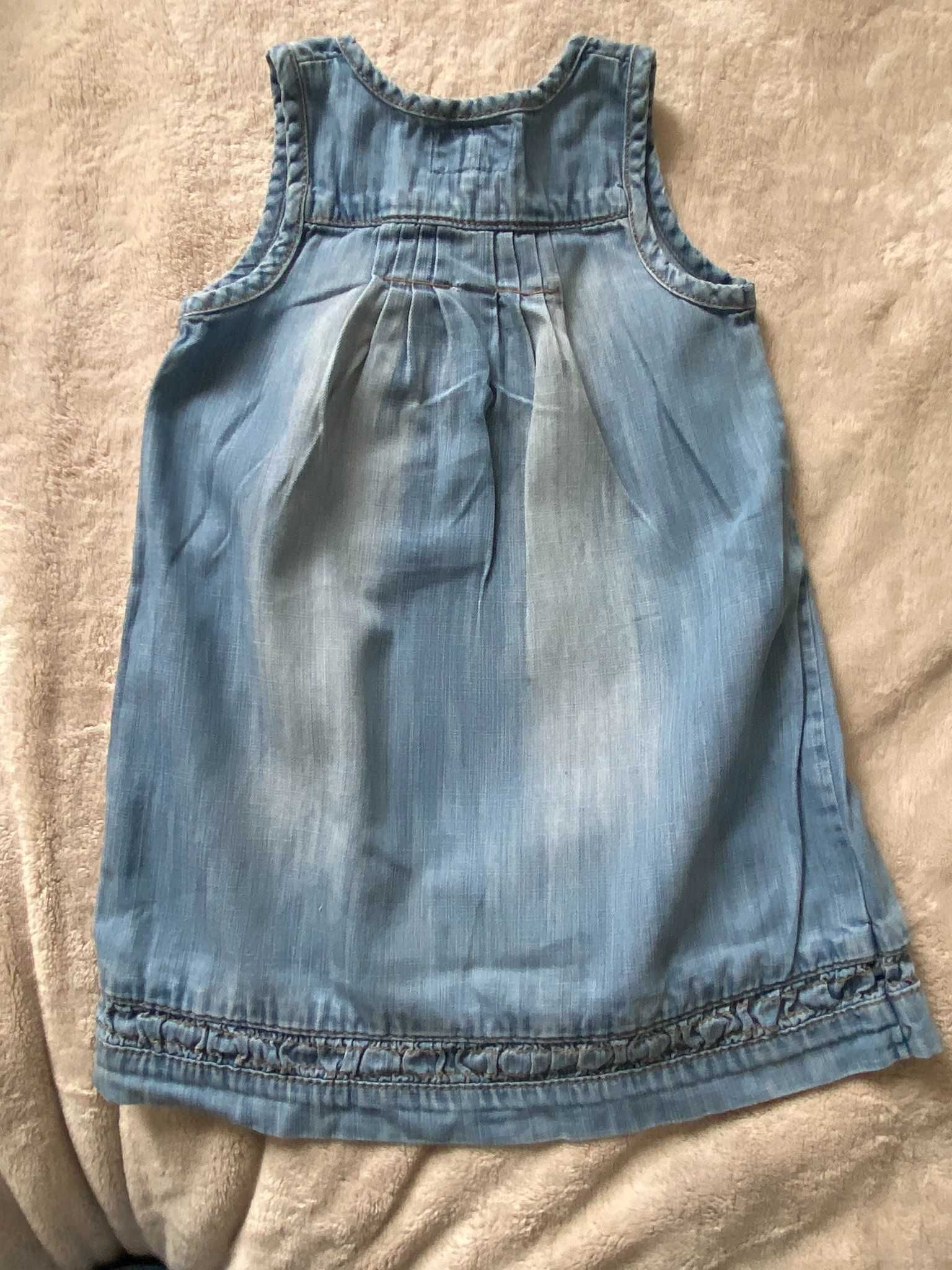 sukienka jeansowa NEXT 1,5-2 lata