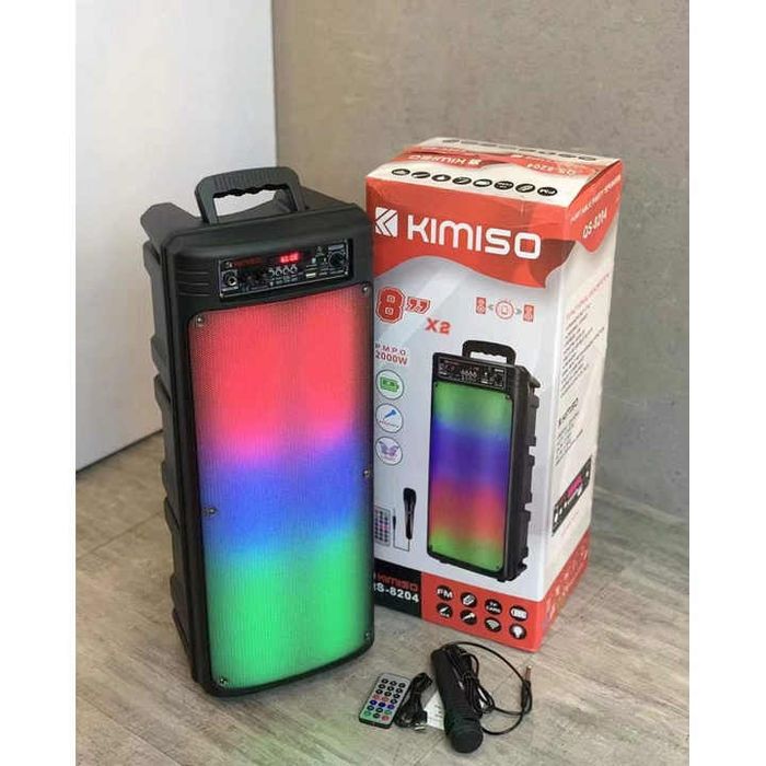 Caixa de som Kimiso QS-8204 de 8 polegadas - Novas