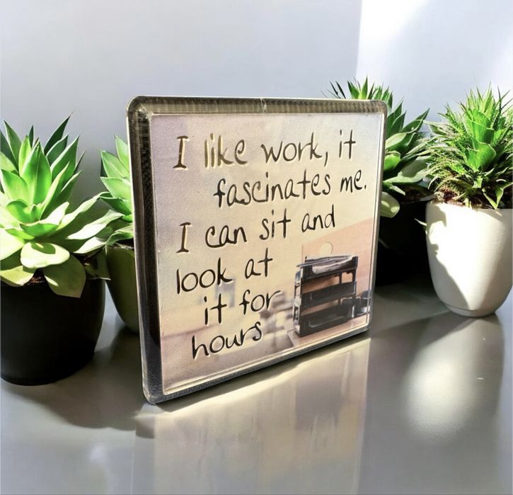 Dekoracja ozdoba do domu magnes na lodówkę na biurko po angielsku