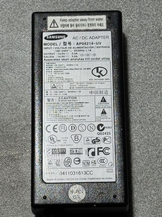 Блок живлення (блок питания) 14V 3A 42W Samsung AP04214-UV