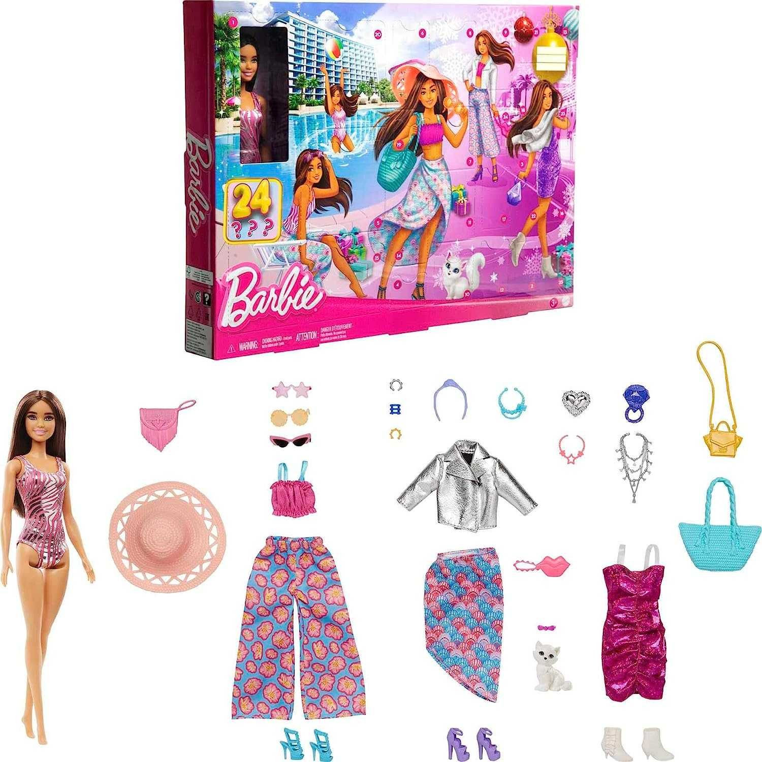 Кукла Барби и адвент-календарь Barbie Doll and Fashion Advent Calendar