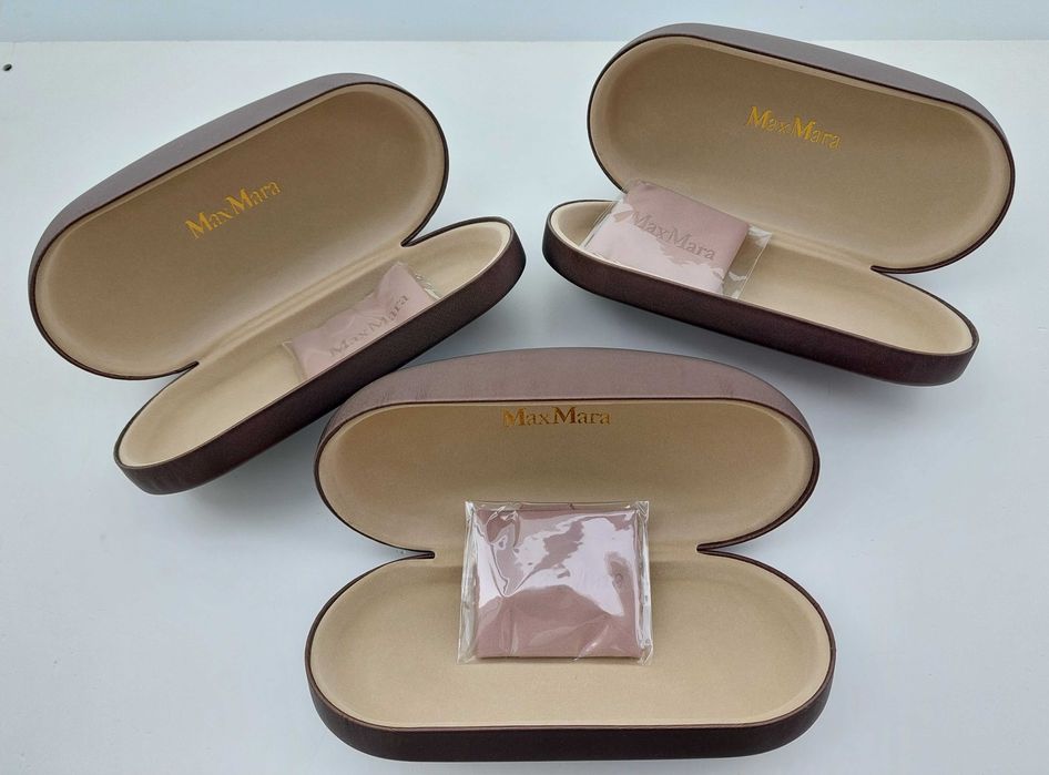 Max Mara 3 szt - Oryginalne Nowe etui na okulary