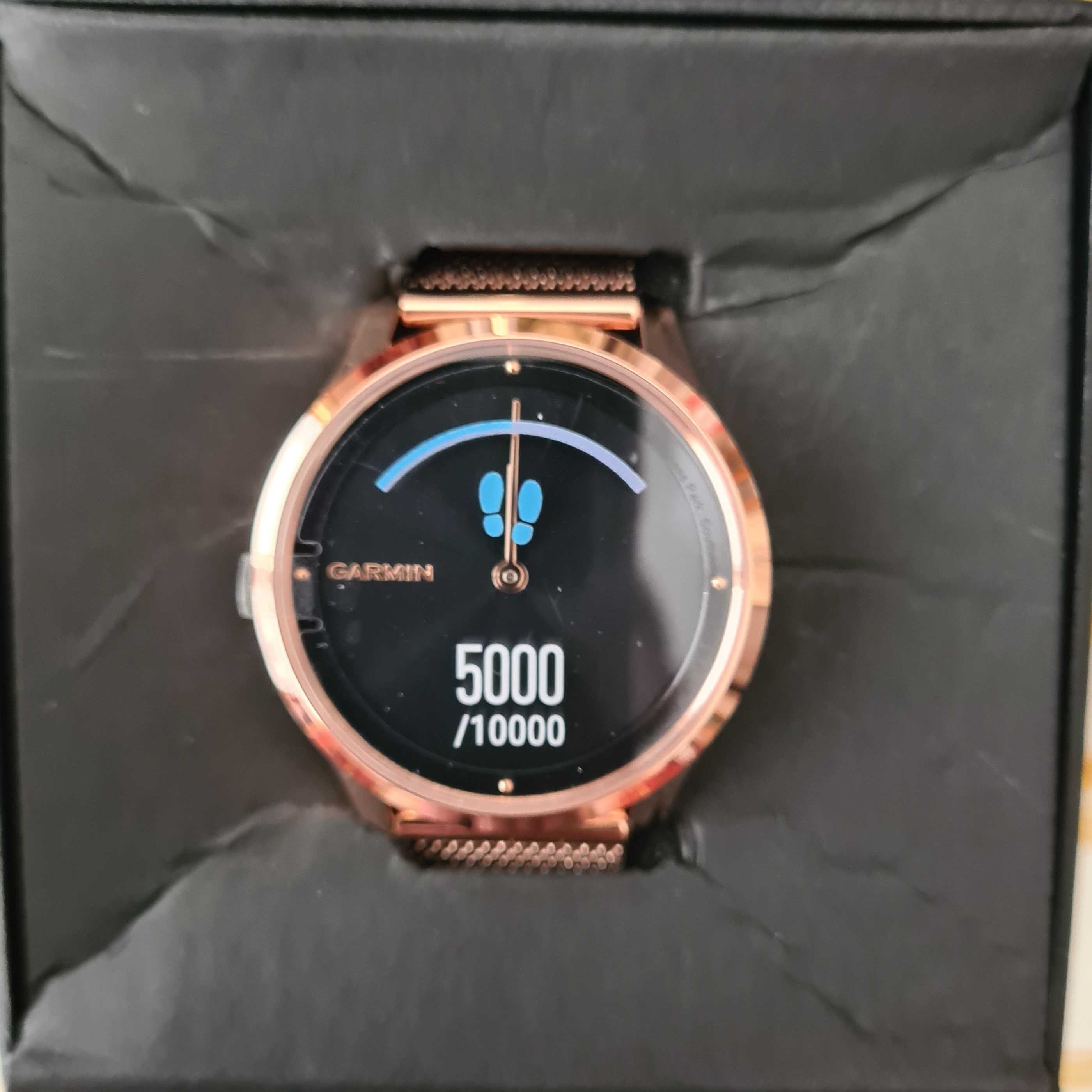 Nowy zegarek "GARMIN" vivomove Luxe Różowe zloto