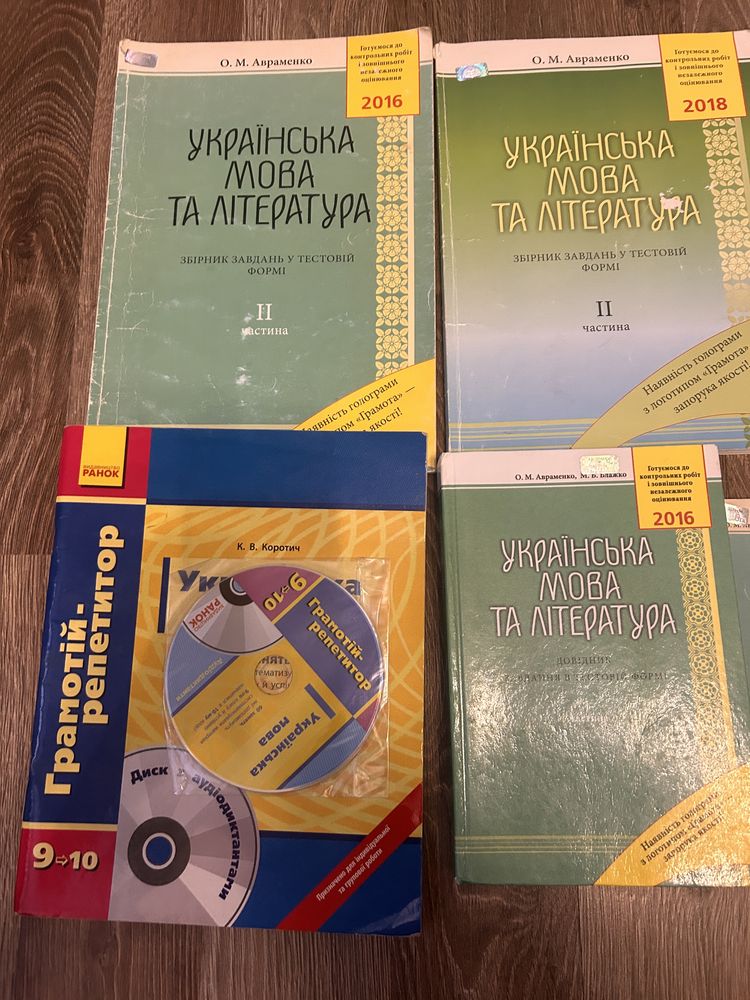 Підручники підготовка до нмт, зно українська мова Авраменко