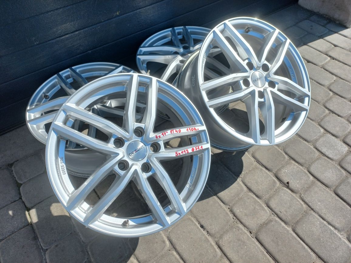 Felgi aluminiowe 17" 5x112 do Audi, VW, Skoda, Seat