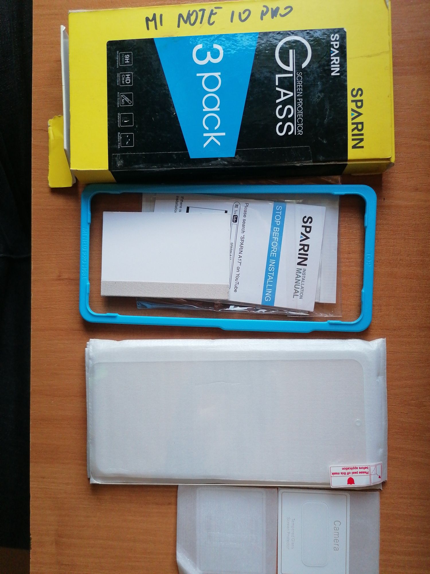 Szkło hartowane x 3 + 2 na aparat do Xiaomi Mi Note 10 Pro