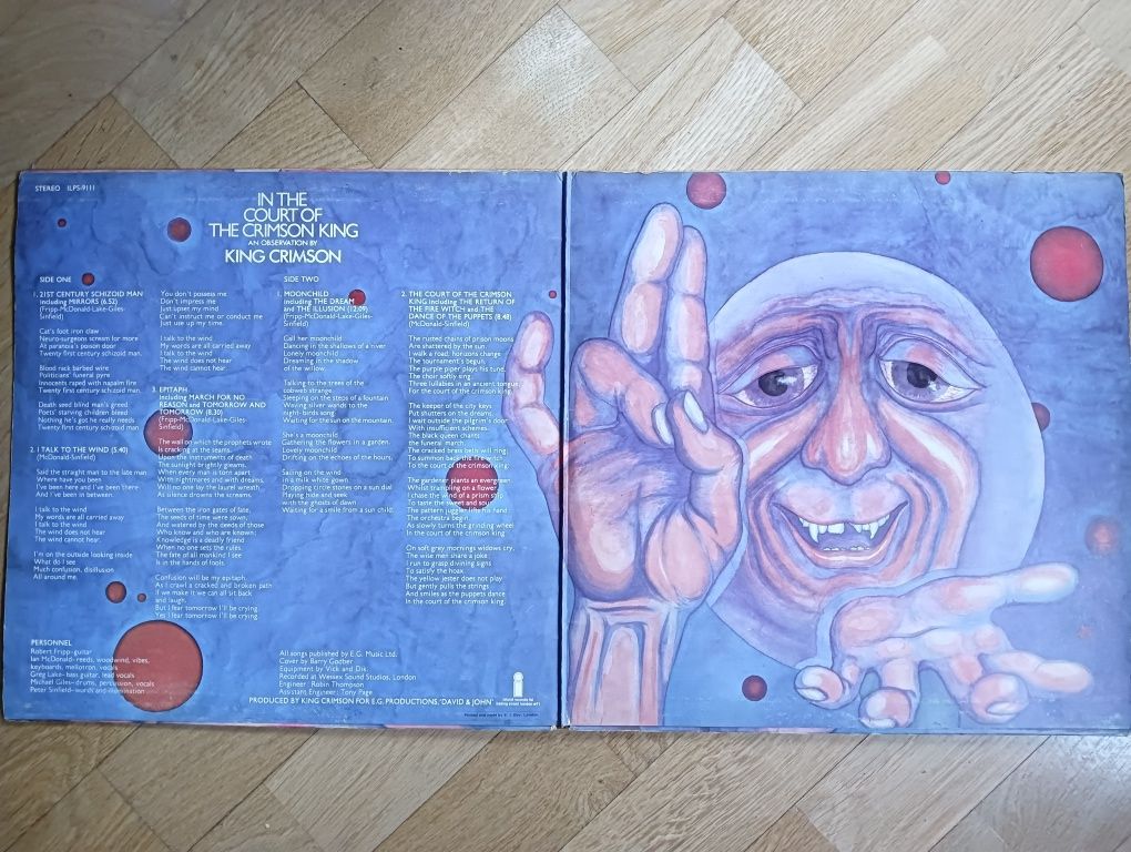 Płyta winylowa King Crimson In The Court of the LP press UK Fripp
