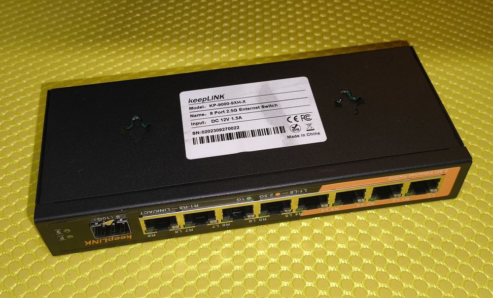 Ethernet Switch keepLINK KP-9000-9XH-X на 8 портів 2.5G & SFP+ 10G