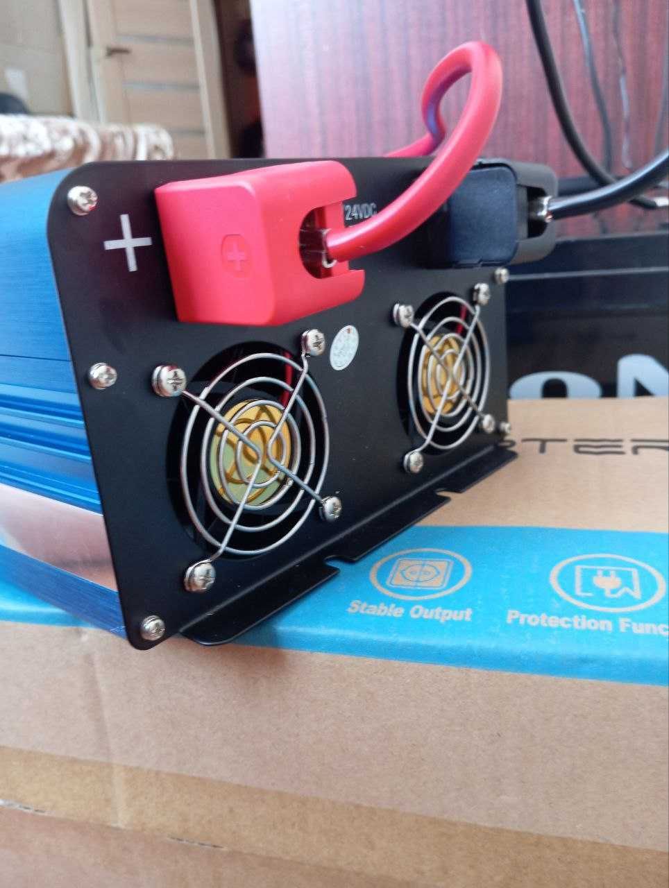 Инвертор 24-12/220v 3000W ЧИСТЫЙ СИНУС БОЛЬШОЙ Преобразователь